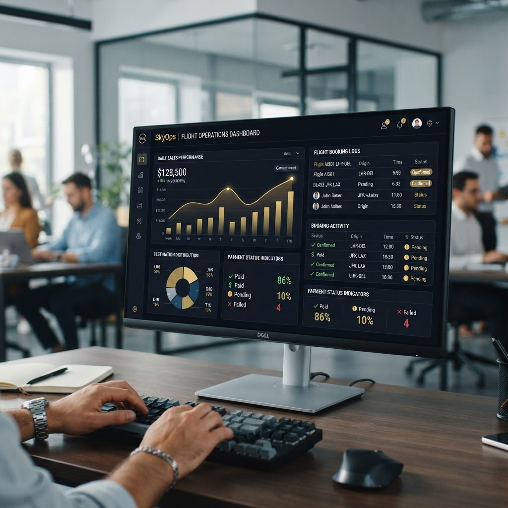 Sakoosh — travel agency management dashboard