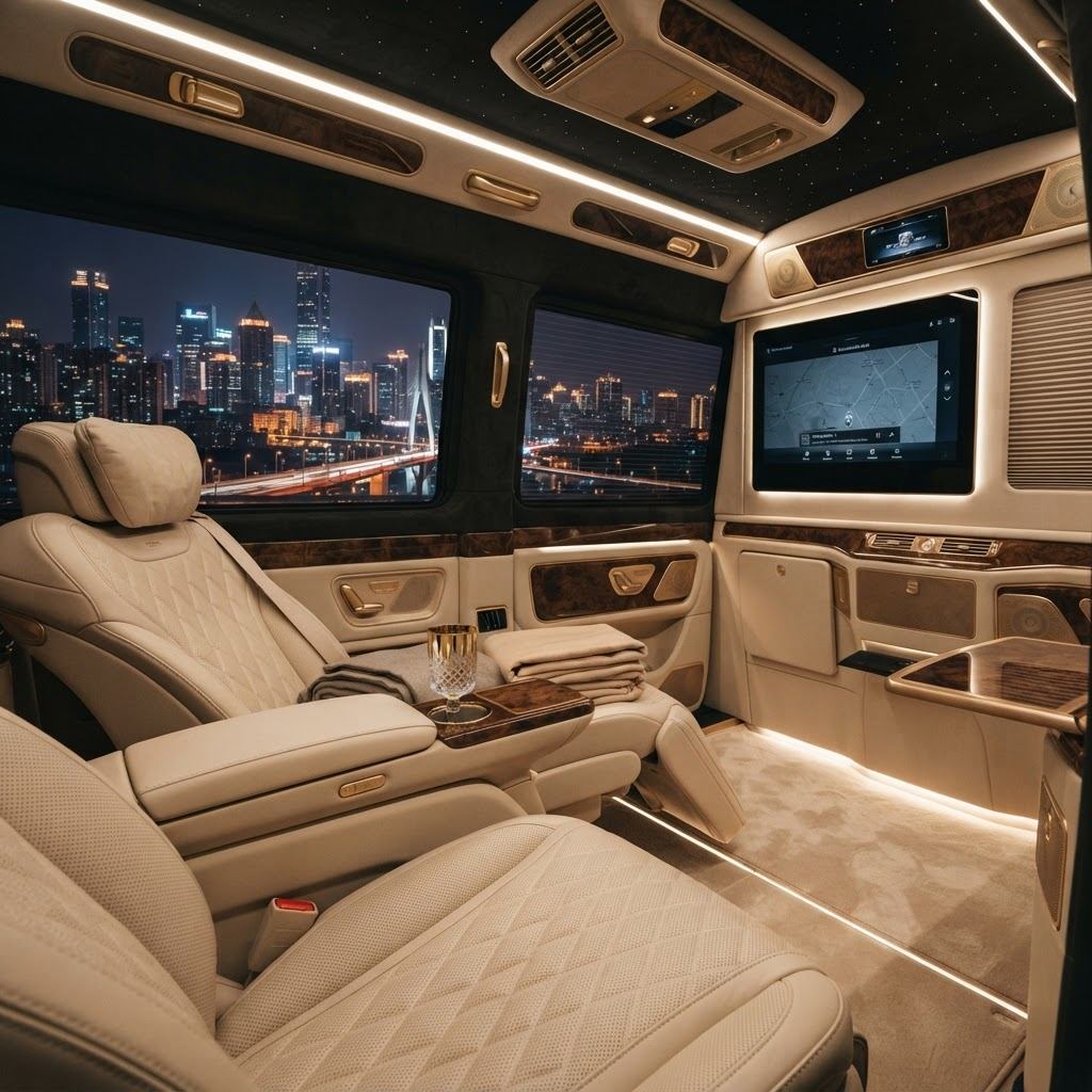 UmrahTransit — luxury vehicle interior